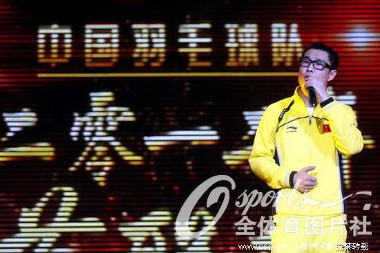 2012年2月1日，一年一度中国羽毛球队新春晚会在国家体育总局羽排馆进行。小沈阳也现身国羽春晚现场。