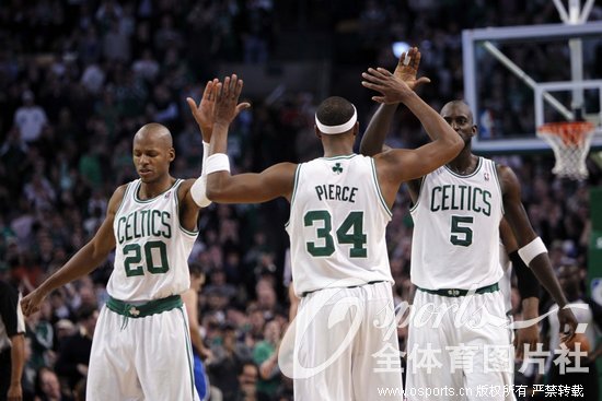 组图:皮尔斯加内特携手赴篮网 回顾二人绿衫军