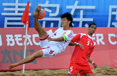 高清:中国队获得2013沙滩足球亚洲杯冠军