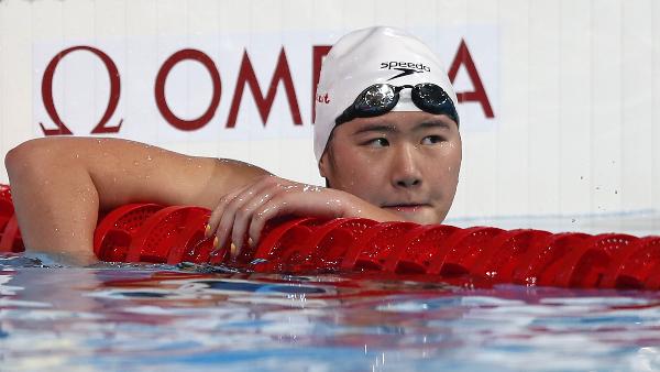 中国选手叶诗文在决赛后神情失落
