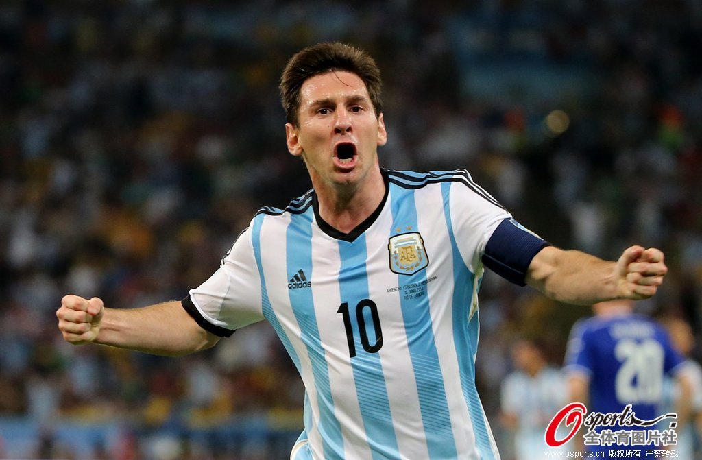 高清：世界杯小组赛梅西破门 阿根廷2-1胜波黑
