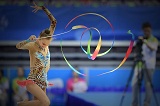 俄罗斯艺术体操选手惊艳全场