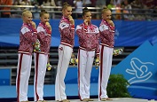 體操團體賽俄羅斯美女奪冠