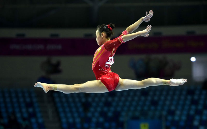 中国队夺取亚运会体操女子团体决赛桂冠【3】--体育--人民网