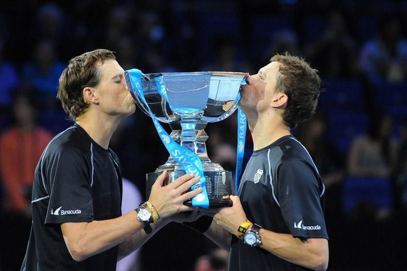 组图:ATP年终总决赛 布莱恩兄弟四夺男双冠军