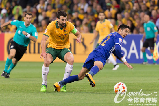 组图:2015年亚洲杯揭幕战 澳大利亚4-1胜科威