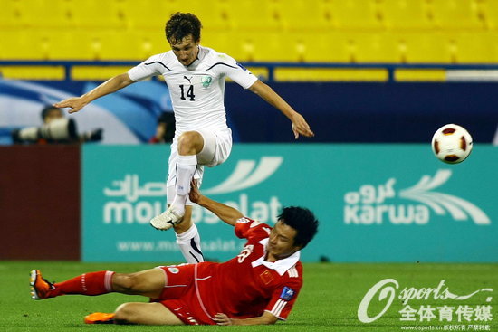 2011年1月17日，2011年亞洲杯A組：中國2：2平烏茲別克斯坦，連續兩屆小組遭淘汰。