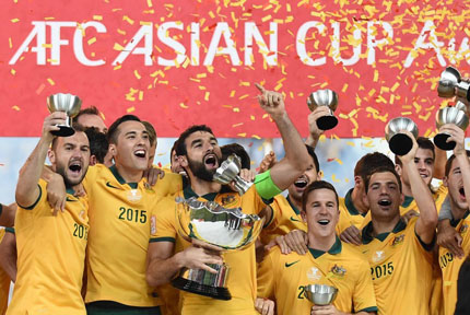 澳大利亚队夺冠 2015足球亚洲杯昨天落幕,决赛