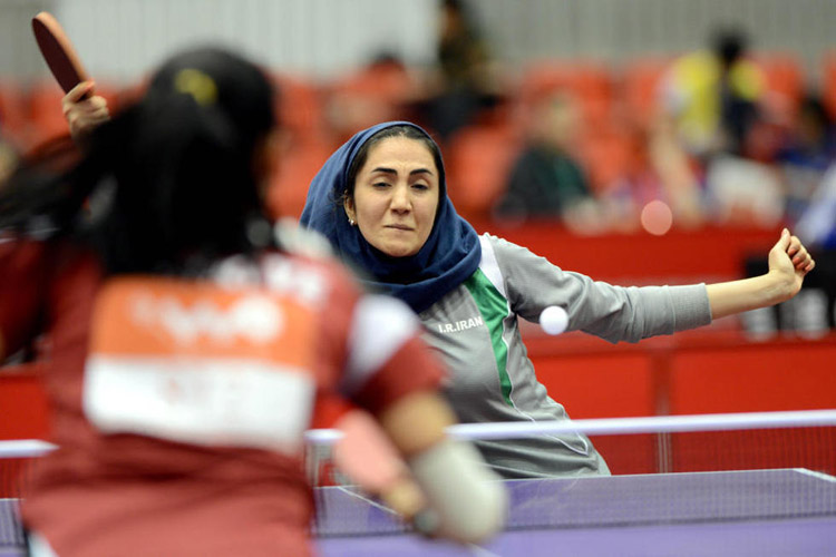 伊斯蘭國家女選手戴頭紗比賽 成靚麗風景線