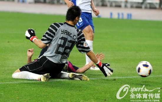 2011年5月10日，2011年亚冠联赛G组，山东鲁能0-4完败大阪樱花。