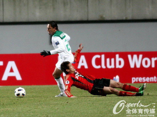 2011年3月15日，2011年亚冠联赛F组，杭州绿城0-3负于首尔FC。