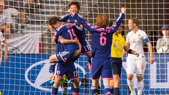 衛冕冠軍日本女足順利晉級八強