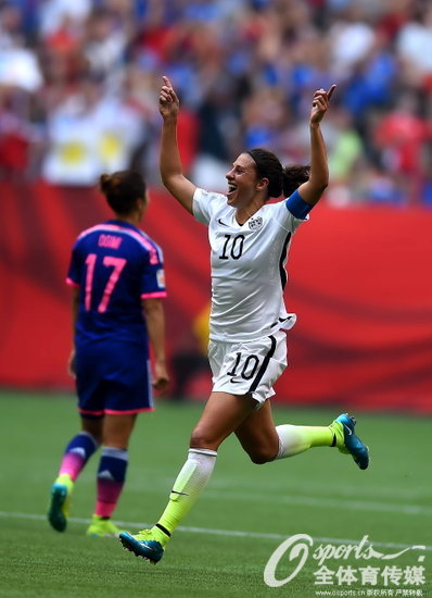組圖：2015女足世界杯決賽 美國5-2擊敗日本隊奪冠【2】