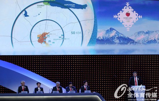阿拉木圖代表團正在進行2022年冬奧候選城市陳述