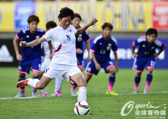 組圖：2015東亞杯揭幕戰 朝鮮女足4-2力克日本【7】