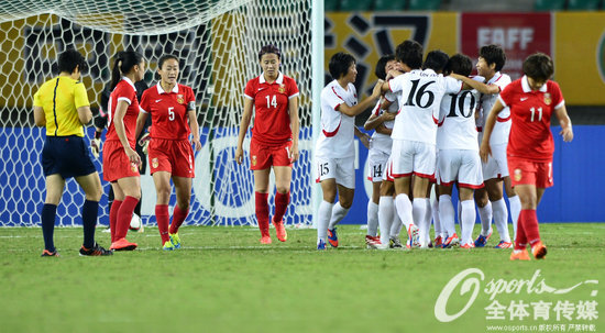 朝鮮隊慶祝進球