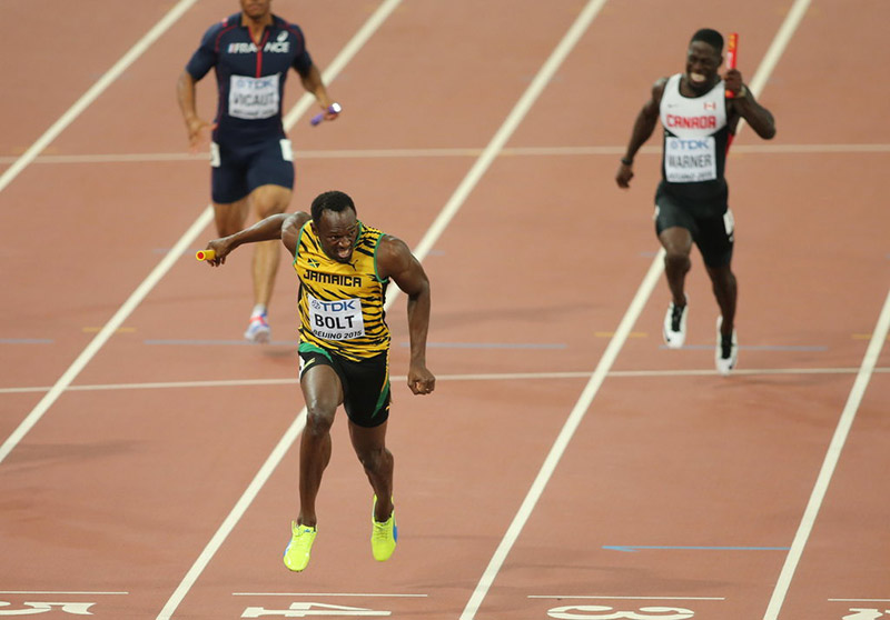 牙買加隊奪得4x100米冠軍