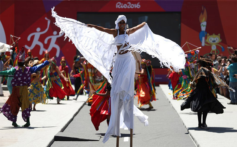 高清：巴西公布奧運火炬傳遞路線 全民狂歡迎奧運