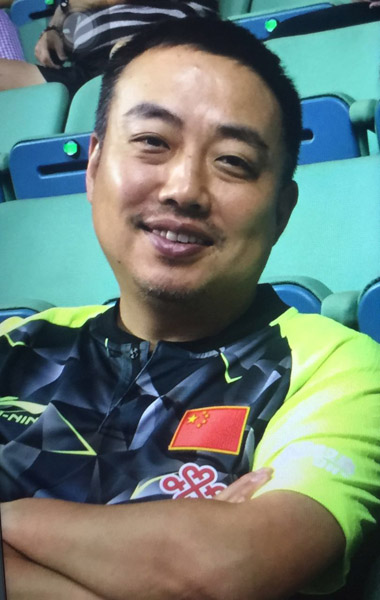 劉國梁在吉隆坡世乒賽接受採訪 