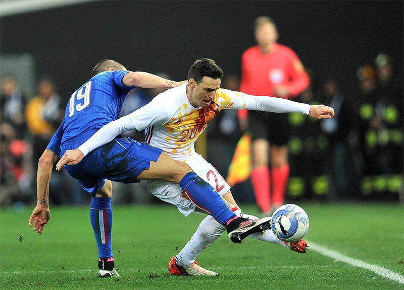 高清:国际足球友谊赛 意大利1-1平西班牙