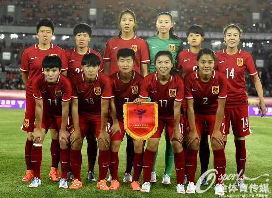 中國女足首發陣容