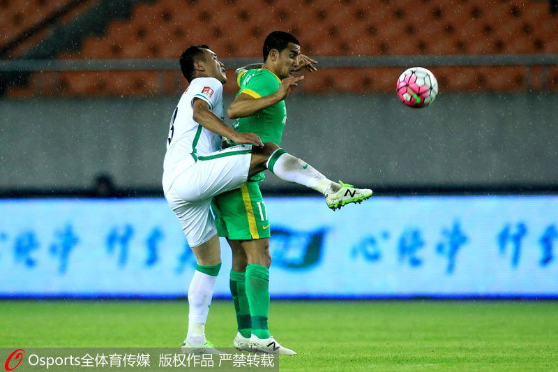 中超-绿城0-3负国安 北京国安取得本赛季首胜