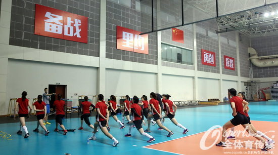 中国女排备战奥运