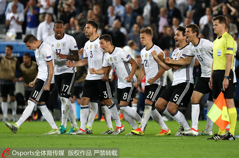 德國隊慶祝勝利