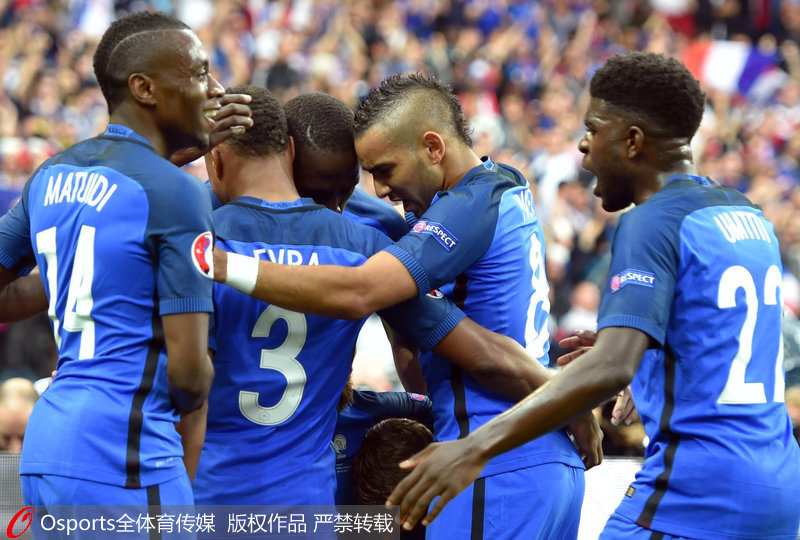 高清：格列兹曼传射吉鲁梅开二度 法国5-2胜冰岛