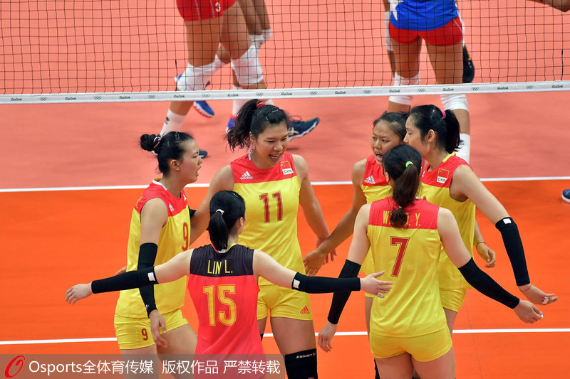 高清:里约奥运会女排小组赛 中国3-0胜波多黎各