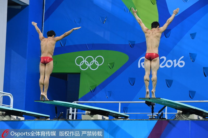 高清:里约奥运会跳水男子双人3米板 曹缘\/秦凯