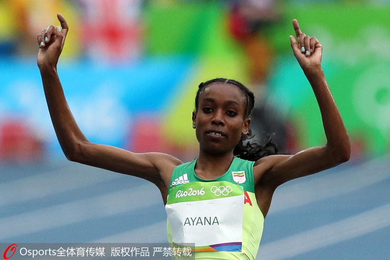 高清:里约奥运会女子10000米 阿亚娜破世界纪