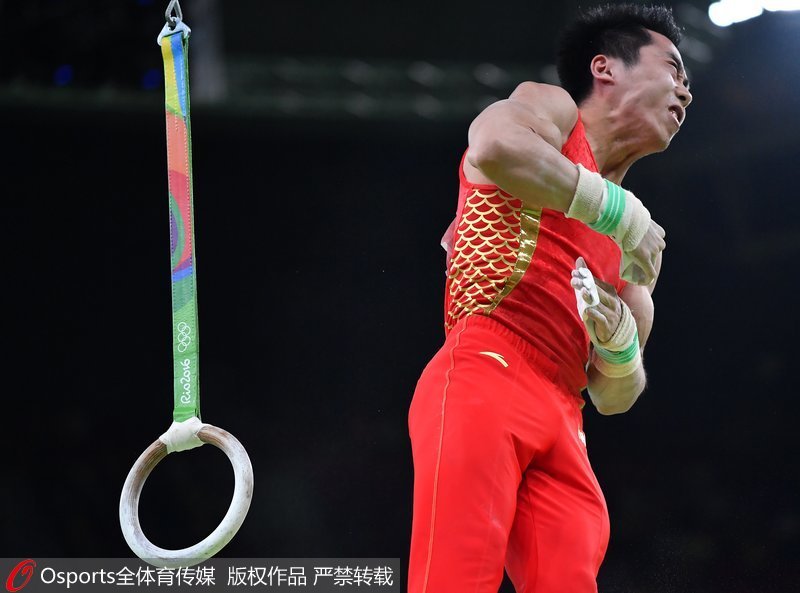 巴西當地時間8月15日下午，在2016年裡約奧運會體操男子吊環決賽中，中國選手劉洋位列第四，尤浩位列第六，無緣獎牌。金牌被希臘名將彼得羅尼斯奪得。