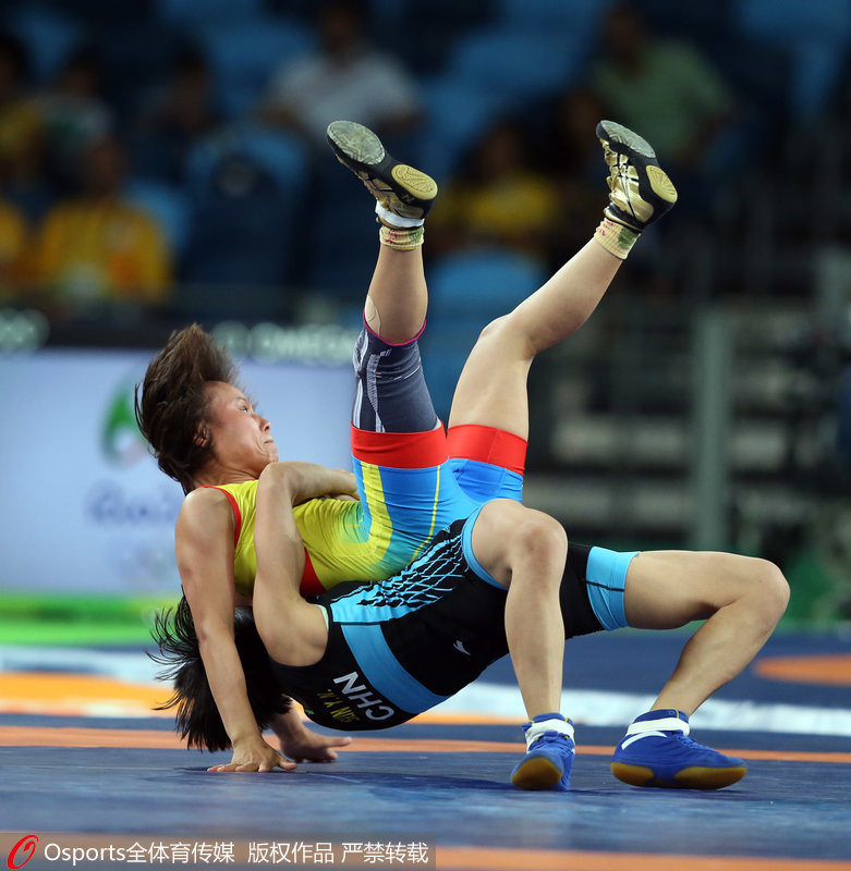巴西當地時間8月17日下午，在2016年裡約奧運會摔跤女子自由式48公斤級銅牌戰中，中國選手孫亞楠戰勝哈薩克斯坦選手，為中國隊再奪一銅。