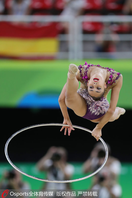 巴西当地时间8月20日下午，在2016年里约奥运会艺术体操个人全能决赛中，玛格丽塔马蒙摘金。