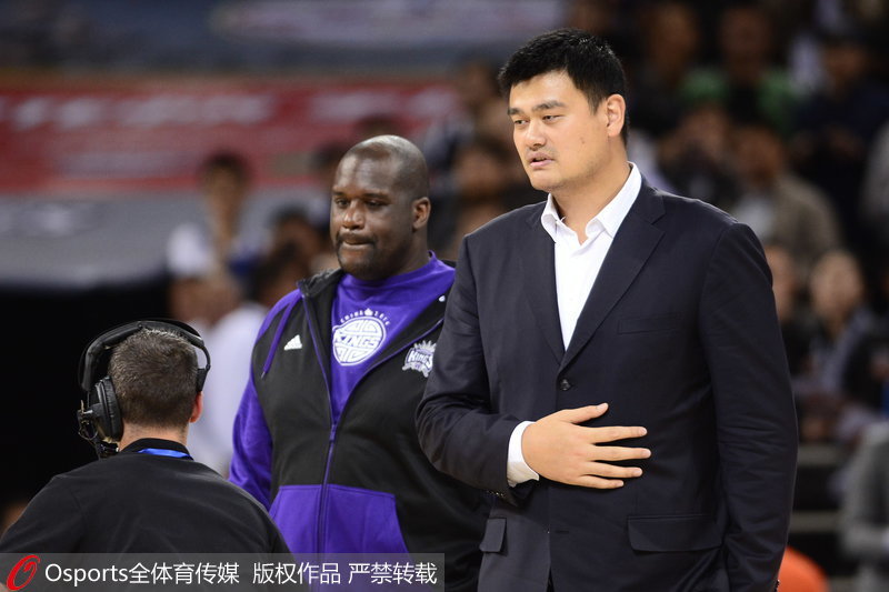 2014-2015賽季NBA季前賽北京站：布魯克林籃網vs薩克拉門托國王 “姚鯊”聚首備受矚目。