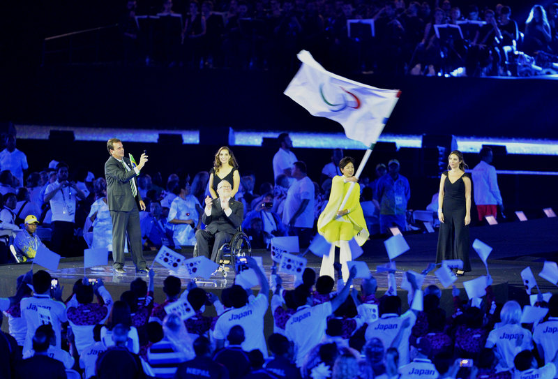 國際殘奧委會會旗交接儀式。新華社記者普布扎西攝