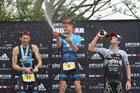 職業男子組前三名 （圖片由IRONMAN官方提供 Matt Roberts/Getty Images）