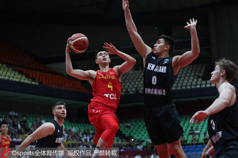 高清:国际男篮邀请赛成都站 中国男篮红队89:6