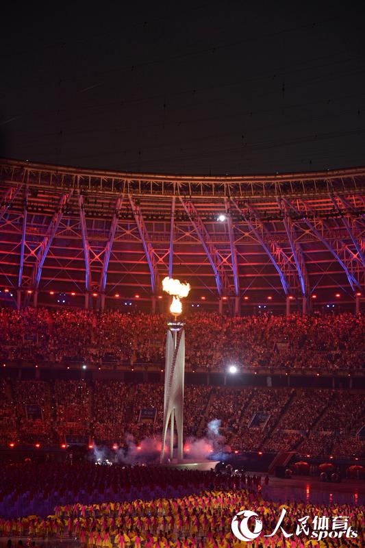 高清：第十三屆全運會開幕式舉行 火炬點燃【3】