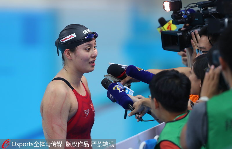 組圖：全運會女子100米仰泳決賽 傅園慧奪冠【5】