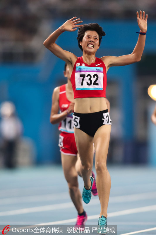 組圖：全運會女子10000米決賽 遼寧李丹奪冠【2】