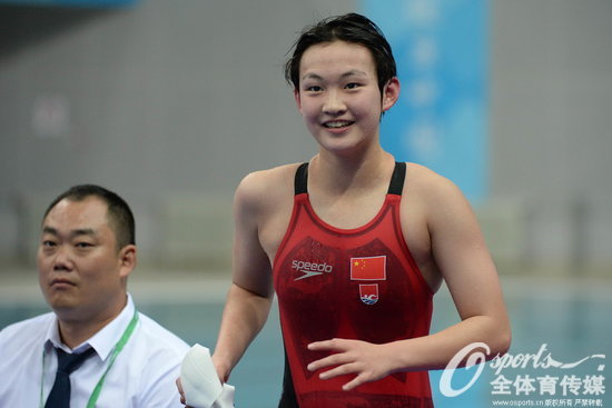 全运会女子1500米自由泳决赛：河北队李冰洁夺冠