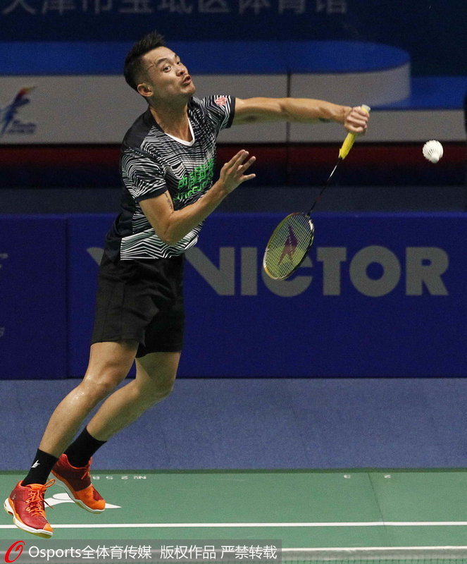 組圖：全運會羽毛球男團決賽 林丹率北京3：2險勝福建