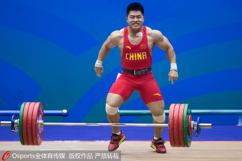 組圖：全運會男子舉重85公斤級決賽 湖北隊田濤奪冠【6】