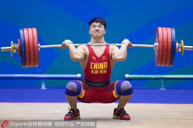 組圖：全運會男子舉重85公斤級決賽 湖北隊田濤奪冠【2】