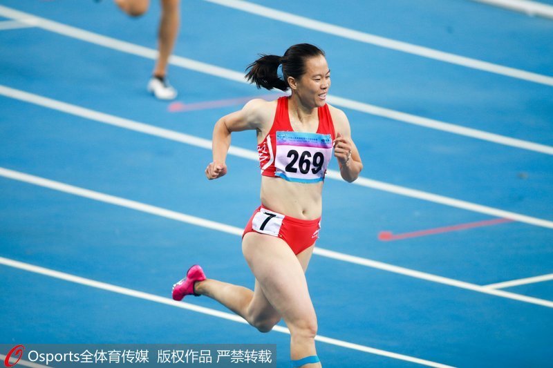 組圖：全運會女子100米欄決賽 廣東隊吳水嬌蟬聯冠軍【5】