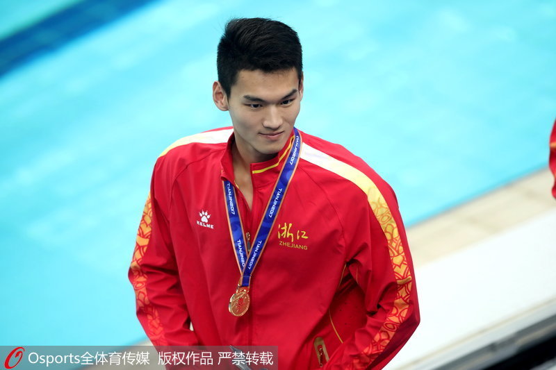 組圖：全運會男子200米仰泳決賽 徐嘉余奪冠