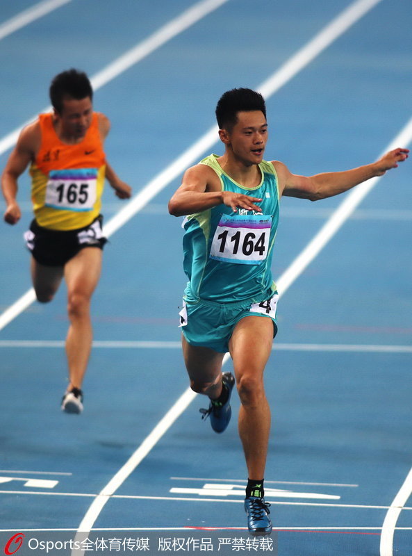 組圖：全運會男子200米決賽 謝震業打破全國紀錄奪冠【3】