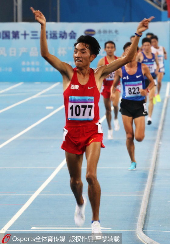 組圖：全運會男子10000米決賽 西藏選手多布杰奪冠【2】